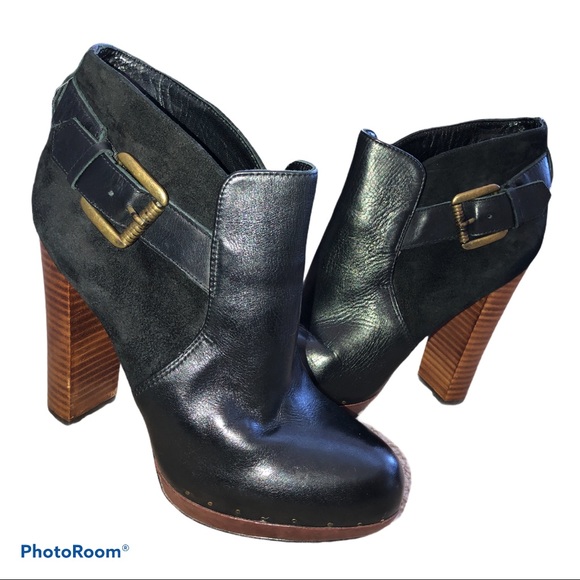 Sam Edelman Lulu Leather And Suede Ankle Booties - Picture 4 of 9